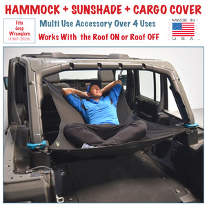 Hammock Fitted for Jeep Wranglers (1987 - Present)