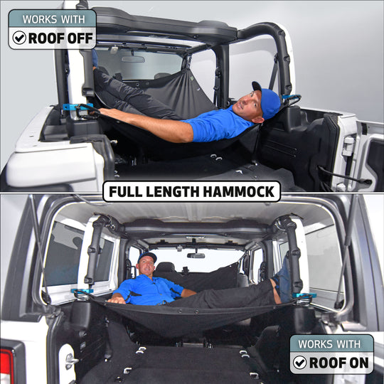JKloud Hammock fitted for Jeep Wrangler JL 2 Door | Jkloud